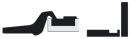 BLUM 71T9750 inserted thicker door screw 95°