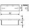 StrongLumio end caps for Wide 24 profile, light gray (pair)