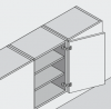 BLUM 71T6550 overlay screw 170°
