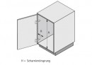 HETTICH 49087 Portero 3 pull-out basket under the sink