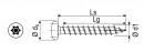 SPAX screw 4x16 pan head PZ, W, 4C
