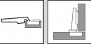 BLUM 71T0550 overlay mini screw 94°