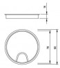 STRONG Cable bushing steel 80 mm aluminum