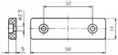 STRONG Screw-in glider brown