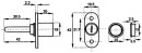 SISO 1018 lock central separate nickel