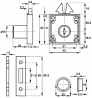SISO 855 shutter lock round key nickel
