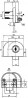 SISO 917 lock on two glass same key nickel