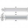 Handle 9071073 NIDUM 160 aluminium