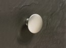 HETTICH 115312 Knob ISSA d40 mm steel imitation