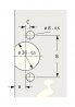 HETTICH 77943 Selecta for glass flowers T22 zinc