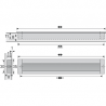 HETTICH 9071075 Handle NIDUM L207/192 anodized aluminum