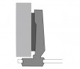 HETTICH 72960 Intermat 9904 T1/26 K1, on glass, loaded