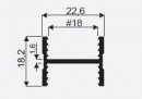 SEVROLL 01882 Maxim connecting rail H18 2.5m silver