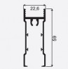 SEVROLL 02801 Maxim bottom cover bar 4.3m 18mm silver