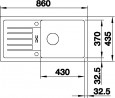 BLANCO 524235 Sink Favum XL 6 S white without eccentric Silgranit