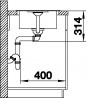 BLANCO 524229 Sink Favum 45 S white without center Silgranit