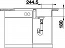 BLANCO 524229 Sink Favum 45 S white without center Silgranit