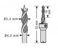 SPAX drill for terrace screws 5.2 mm