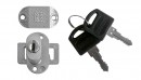 Cordia lock for aluminum frame, loaded 2-leaf door