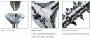 SPAX screw 5x60/37 countersunk head PZ, W, 4C MH, partial thread