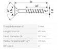 SPAX screw 5x65/41 countersunk head PZ, W, 4C MH, partial thread