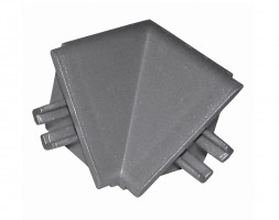 Inner  Corner 90° L20/r/74, Dark Grey
