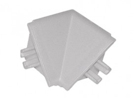 Inner  Corner 90° L20/r/03, Light Grey