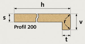 PAR-PARAPET ŘEZANÝ HLOUBKA 600 S NOSEM