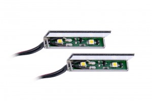 SAL LED glass shelf lighting - 2 pcs + power supply white