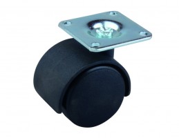 StrongCastors Castor 40 mm plate black