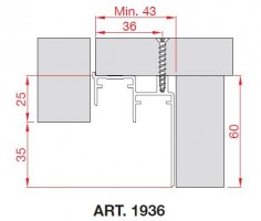 TERNO bottom profile 1936 / A 3m anodized