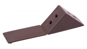 Connecting angle plastic large brown