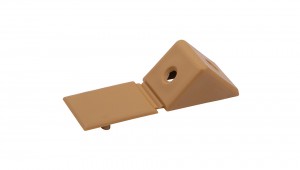 Connecting angle plastic small beech