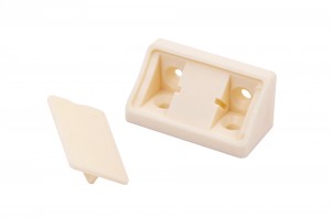 Connecting angle plastic double 42mm sand