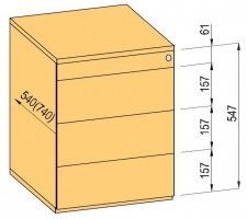 K-BBP container TipAer set 540mm type 3/ver. 9