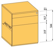 K-BBP container TipAer set 540mm type 5/ver. 9