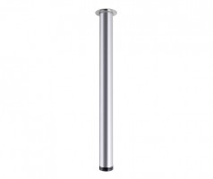 StrongLegs table leg TS001, 820R/60mm, silver RAL 9006, polish