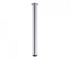 StrongLegs table leg TS001, 710R/60mm, silver RAL 9006, gloss