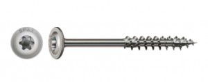 SPAX screw 8x200/80 disc head TXS, W, 4C, stainless steel A2, partial thread