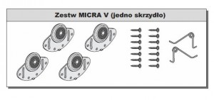 SEVROLL Micra V set of fittings for 1 wing