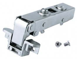 StrongHinges S5 hinge mounted on an aluminum frame, with damping, clip
