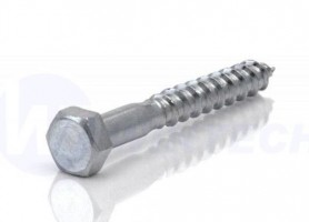 Wood screw DIN 571 6x70 white zinc