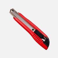 Breaking knife 18 mm with self-locking guide rail