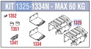 SISCO 1325-1334 fittings set for exterior doors