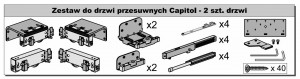 SEVROLL 05204 Capitol fittings set for two doors