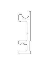 TERNO upper mounting bar aluminum raw 3m 1720/G