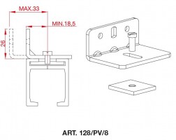 TERNO upper line holder art. 128/PV/8