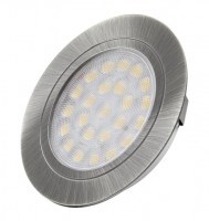 LED spotlight Oval stainless steel brushed natural white