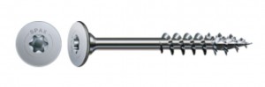 SPAX screw 4x30/16 flat head T20, partial thread, nickel