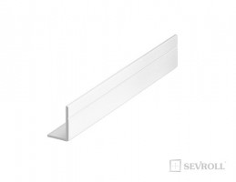 SEVROLL bracket Mini 17x11mm 2,35m white gloss